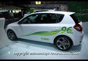 Kia Cee’d Gasoline/Electric hybrid and Sorento Diesel/Electric hybrid